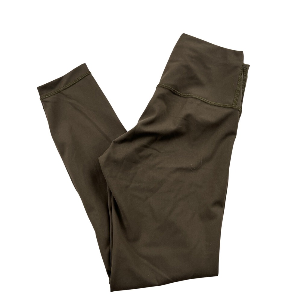 Lululemon High Rise Align Leggings 6 Olive Green Women Yoga Athleisure Pant